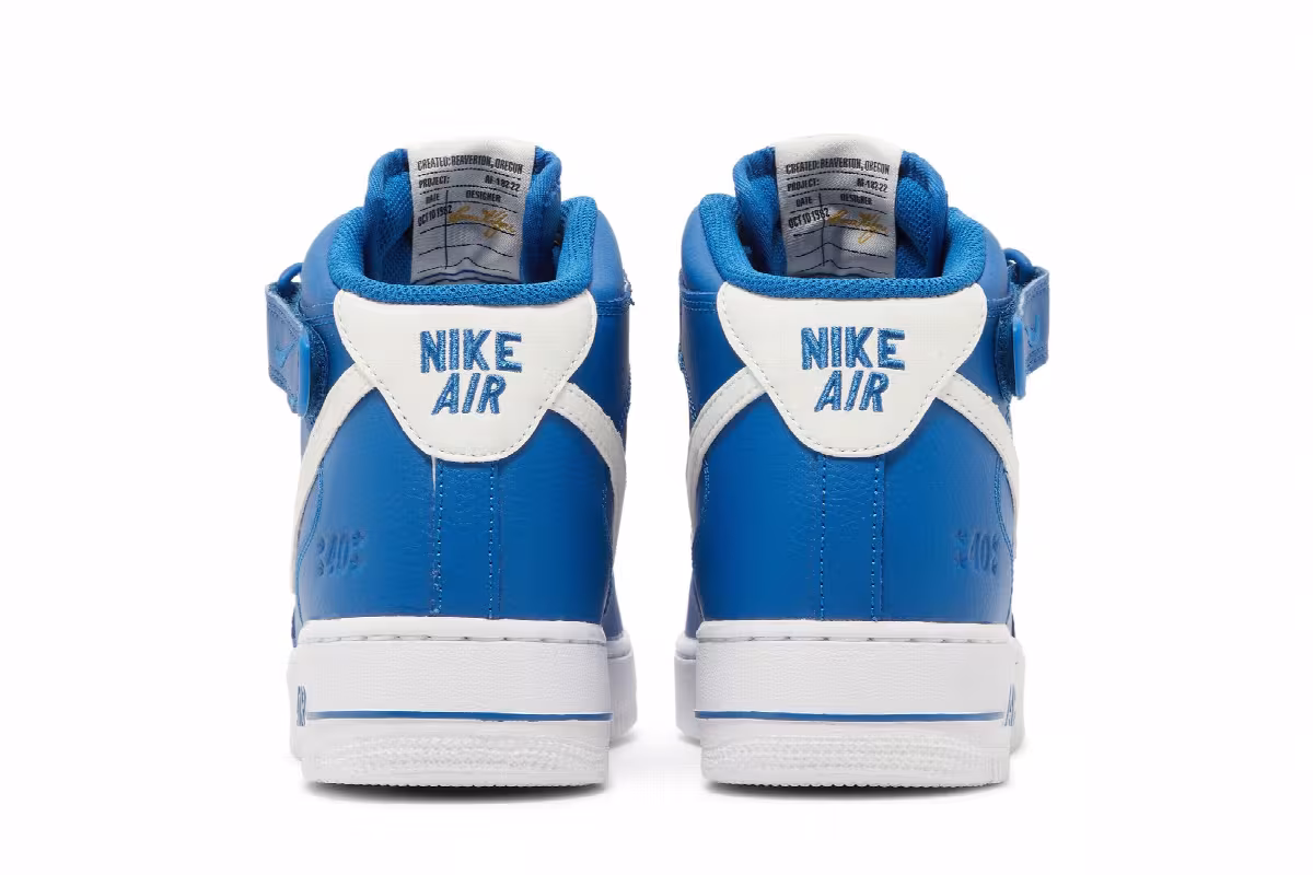 Nike Air Force 1 Mid 40th Anniversary - Blue Jay, view 7