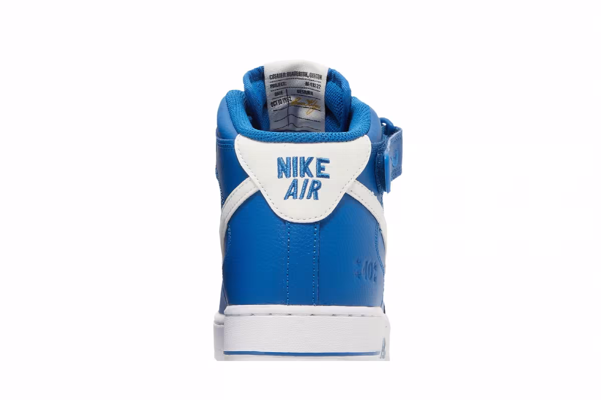 Nike Air Force 1 Mid 40th Anniversary - Blue Jay, view 8