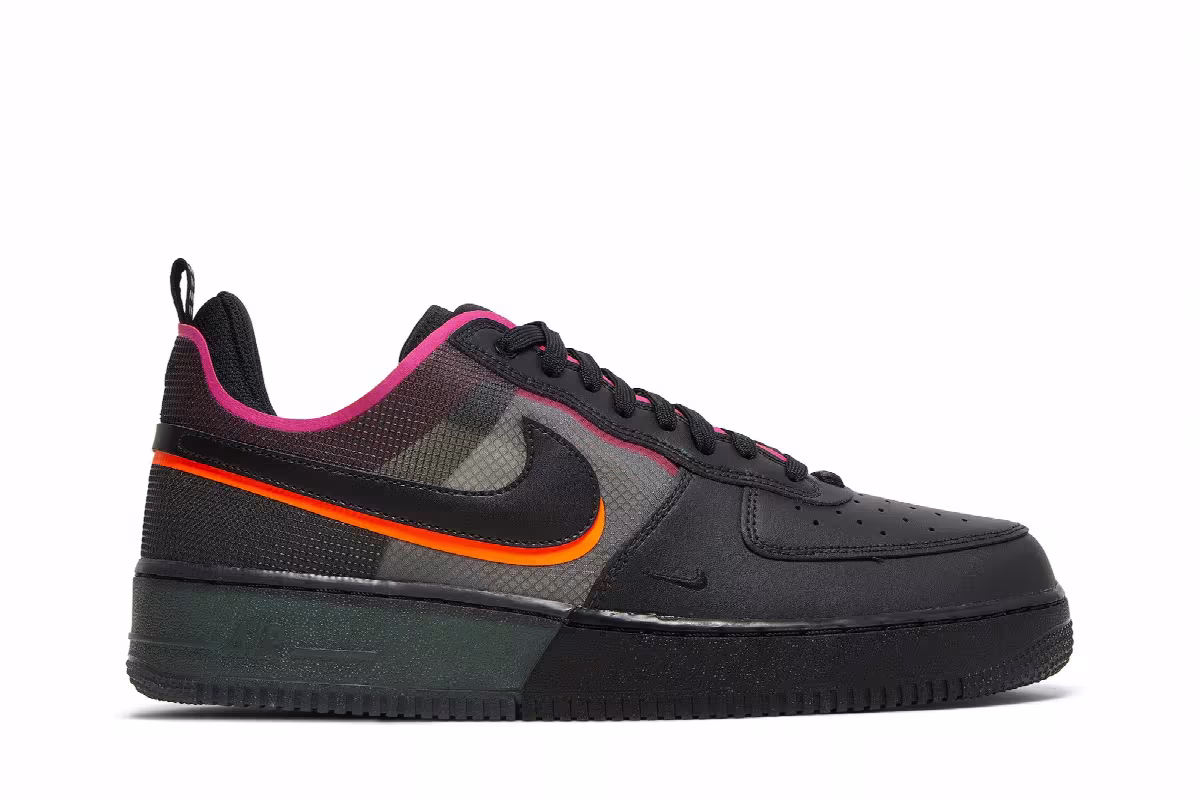 Nike Air Force 1 React Black Pink Prime, view 2