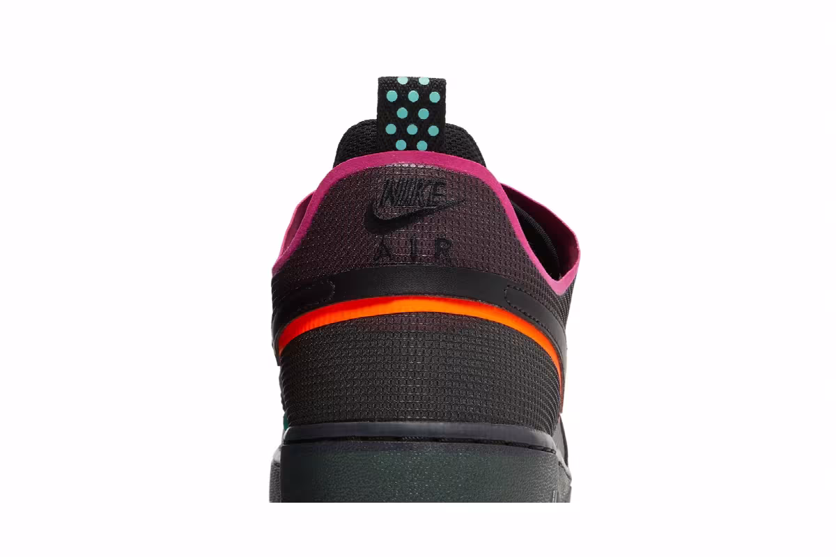Nike Air Force 1 React Black Pink Prime, view 8