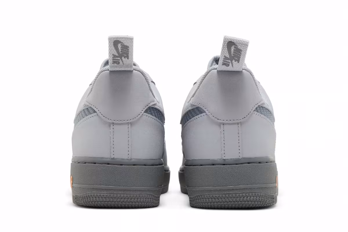 Nike Air Force 1 Wolf Grey Kumquat, view 7