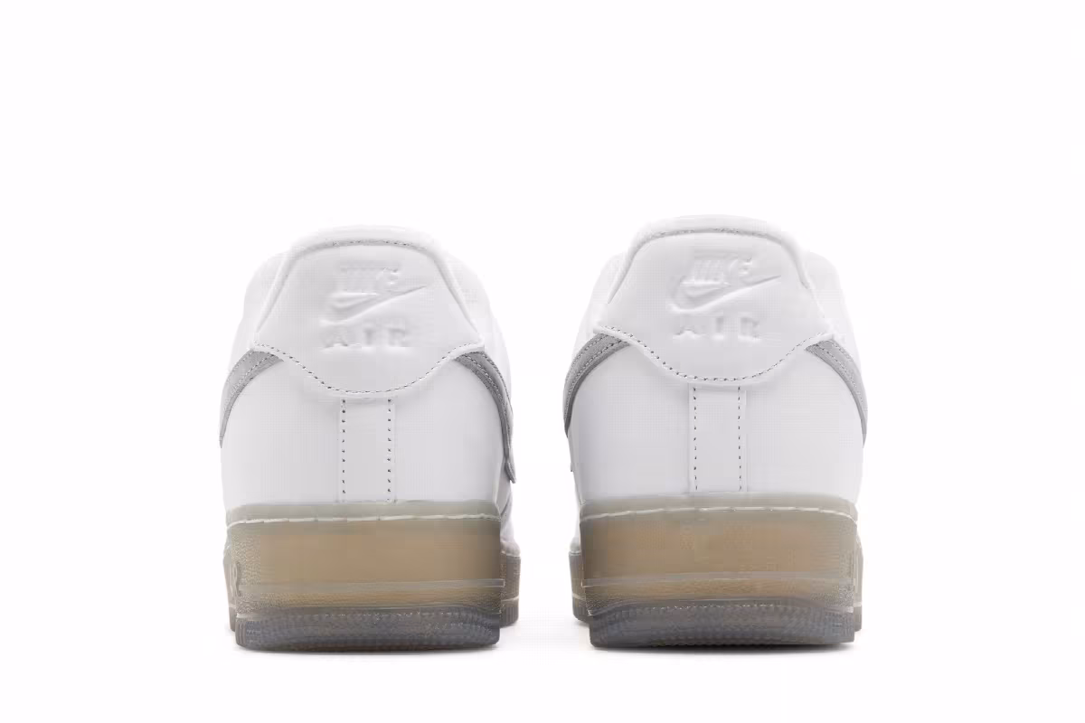 Nike Air Force 1 White Metallic Silver, view 7