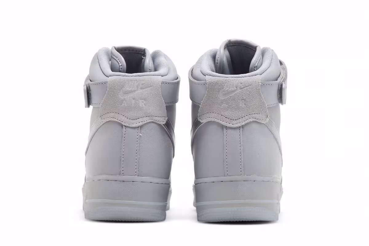 Nike Air Force 1 High Wolf Grey Metallic Silver, view 7