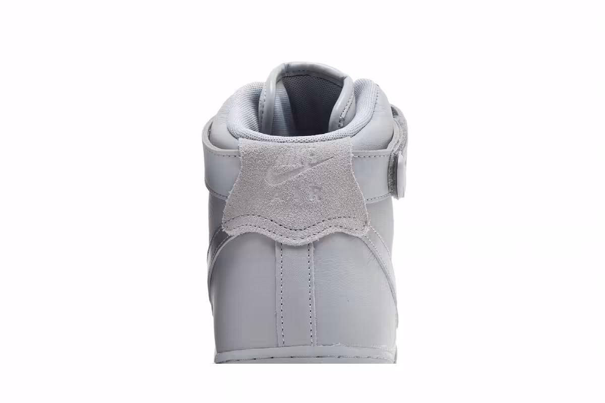 Nike Air Force 1 High Wolf Grey Metallic Silver, view 8