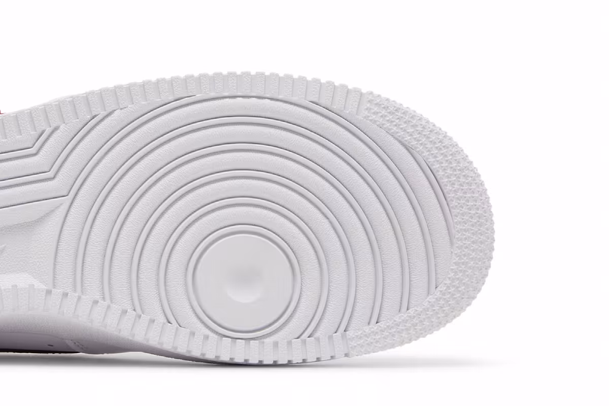 Nike Air Force 1 Carabiner - White Habanero Red, view 6
