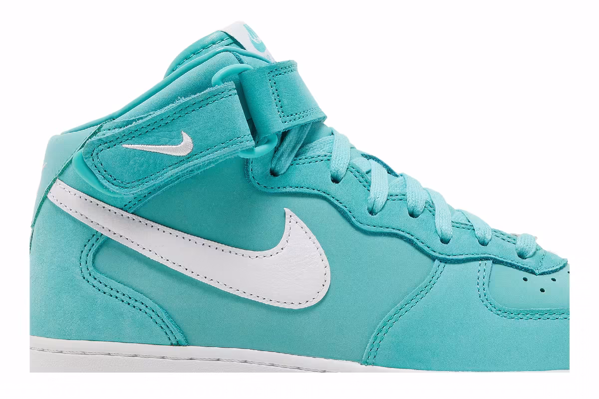 Nike Air Force 1 Mid Washed Teal, view 3