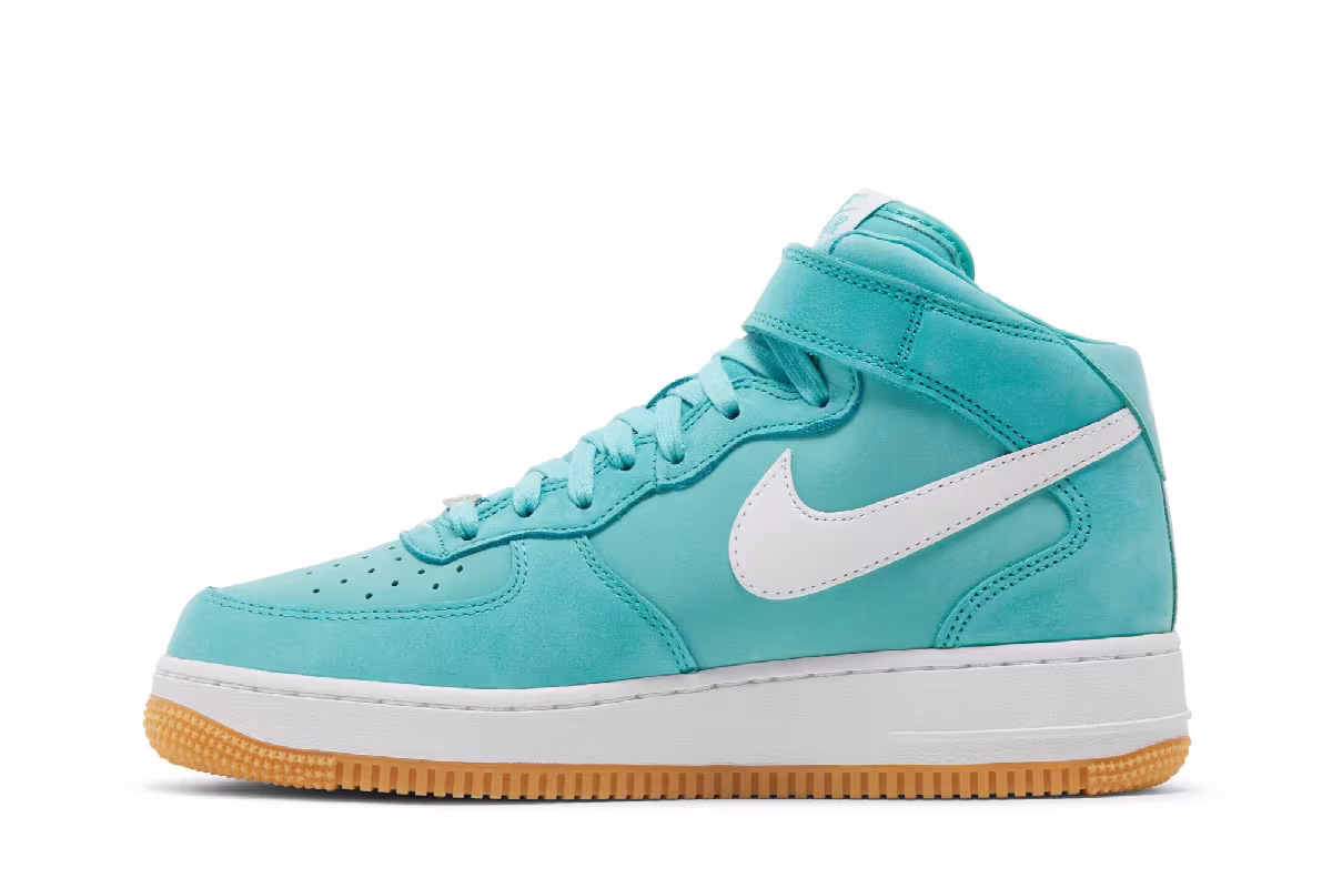 Nike Air Force 1 Mid Washed Teal, view 4