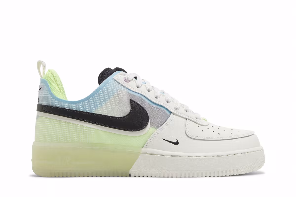 Nike Air Force 1 React Sail Barely Volt, view 2