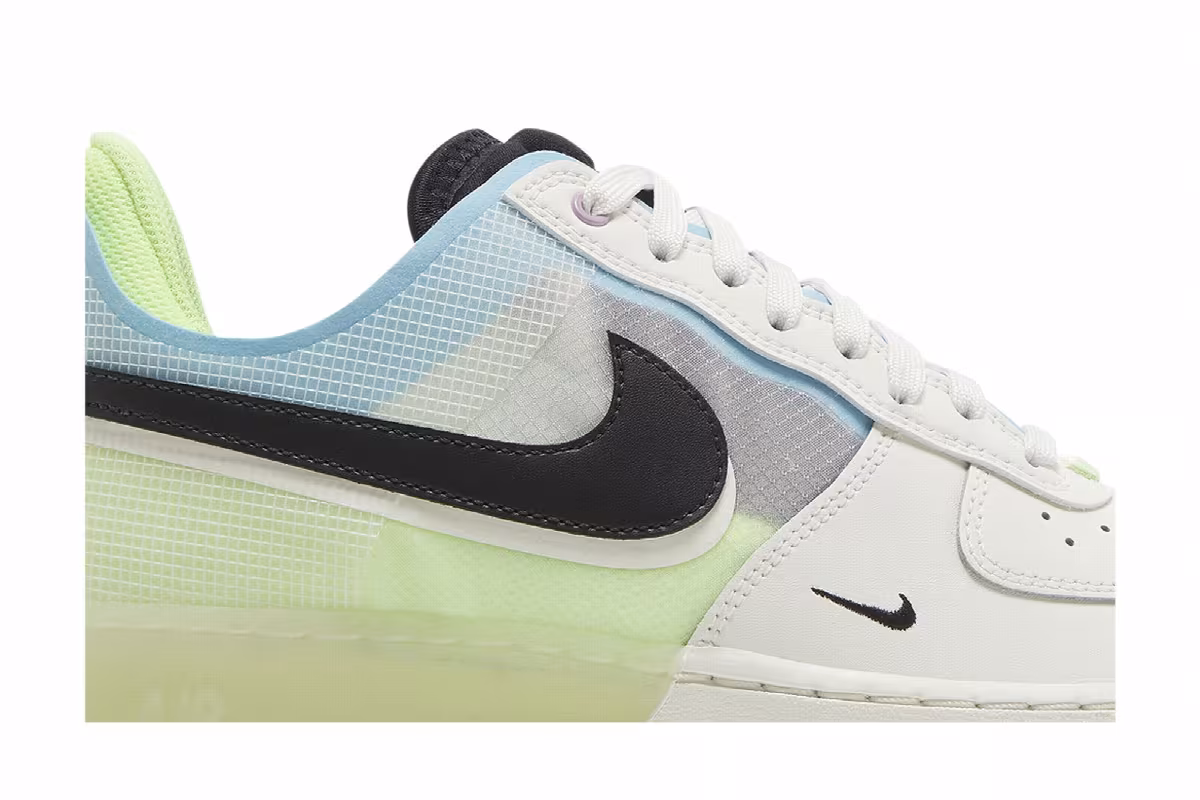 Nike Air Force 1 React Sail Barely Volt, view 3