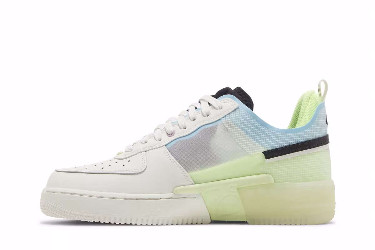 Nike Air Force 1 React Sail Barely Volt, view 4