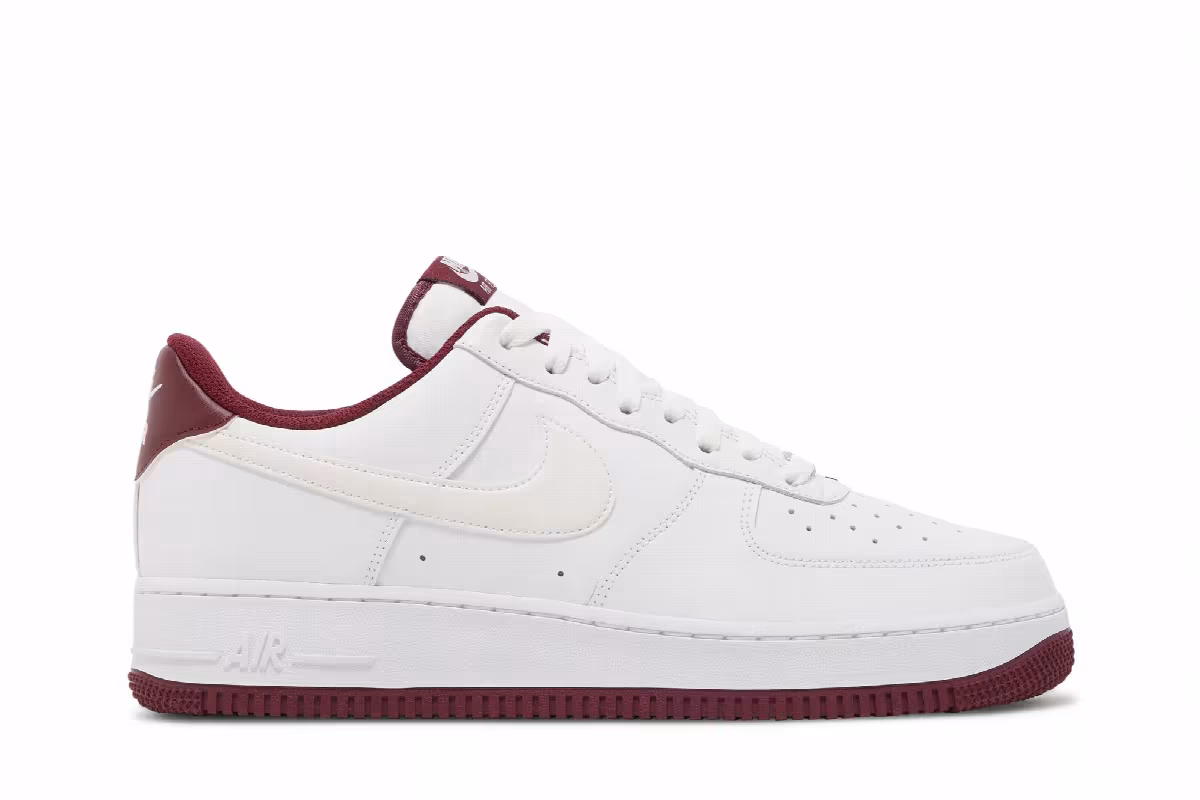 Nike Air Force 1 White Dark Beetroot, view 2