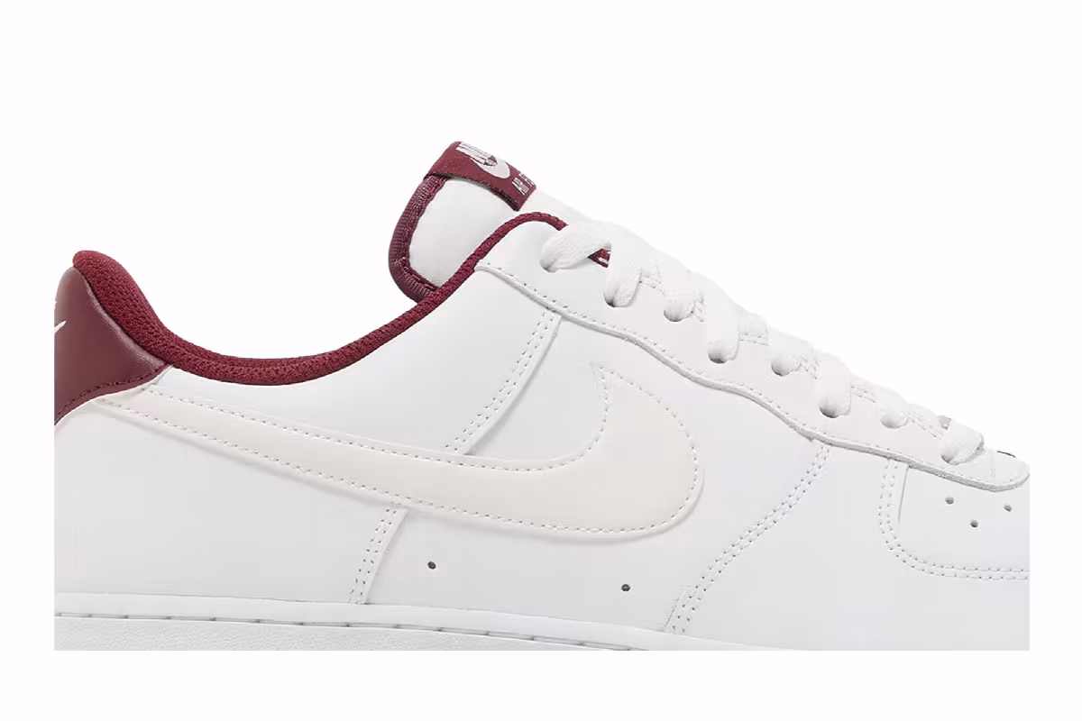 Nike Air Force 1 White Dark Beetroot, view 3