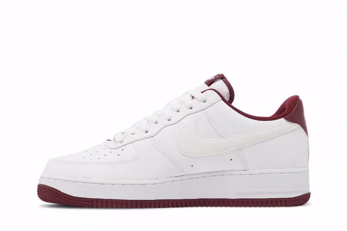 Nike Air Force 1 White Dark Beetroot, view 4
