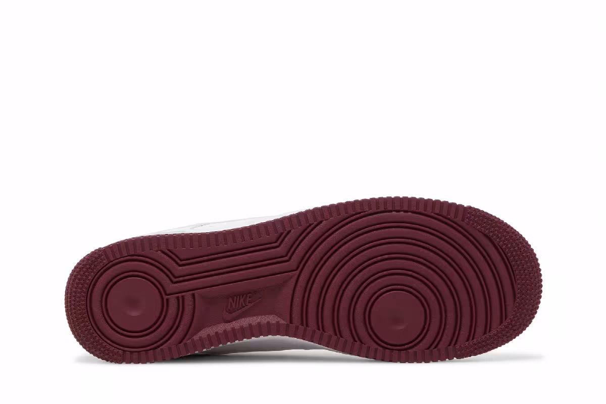 Nike Air Force 1 White Dark Beetroot, view 5