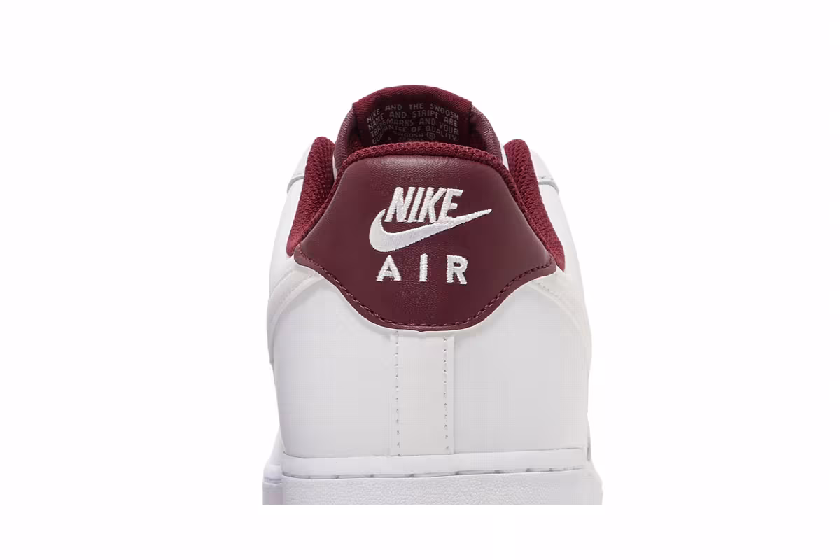 Nike Air Force 1 White Dark Beetroot, view 8
