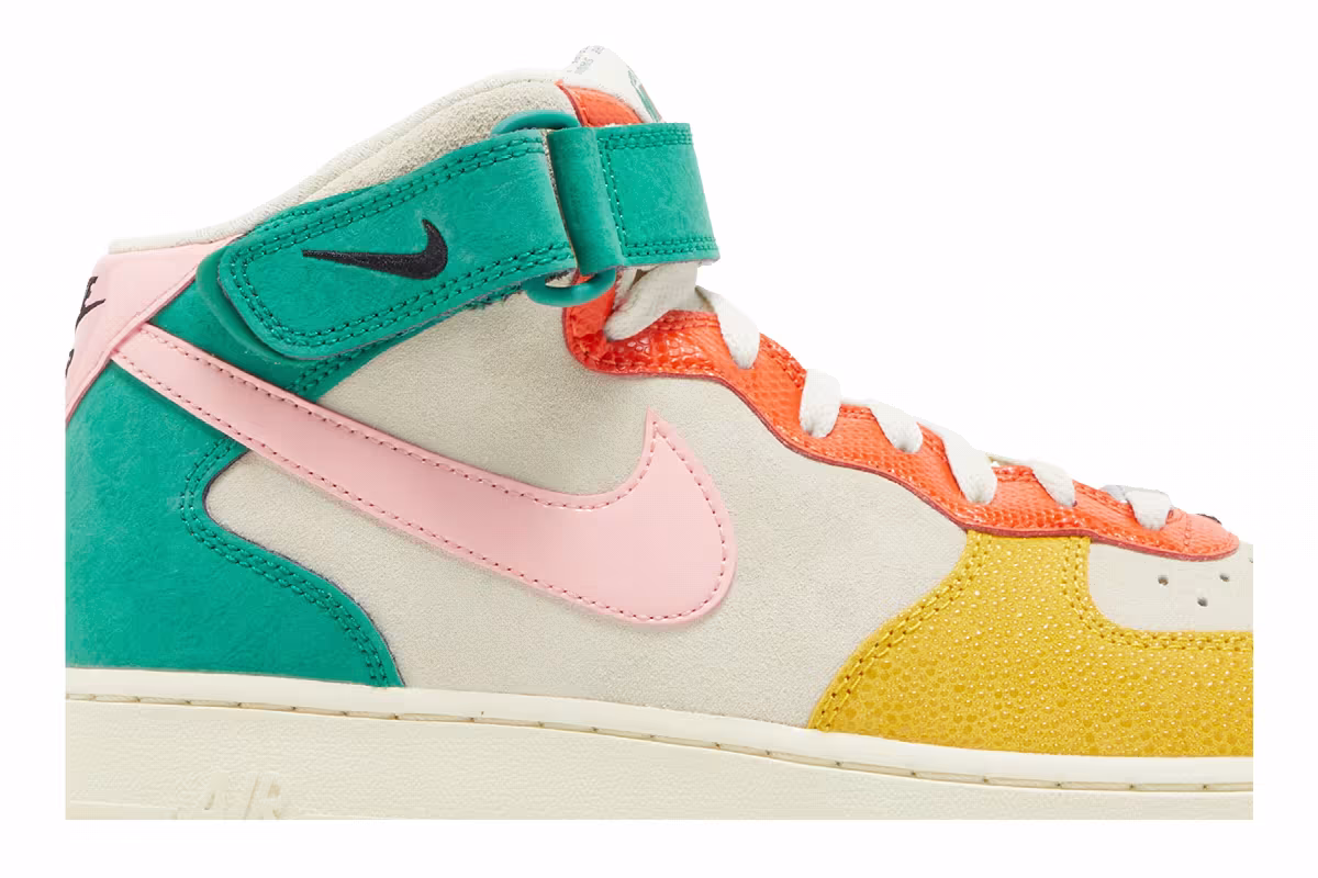 Nike Air Force 1 Mid Vivid Sulfur Rush Orange, view 3