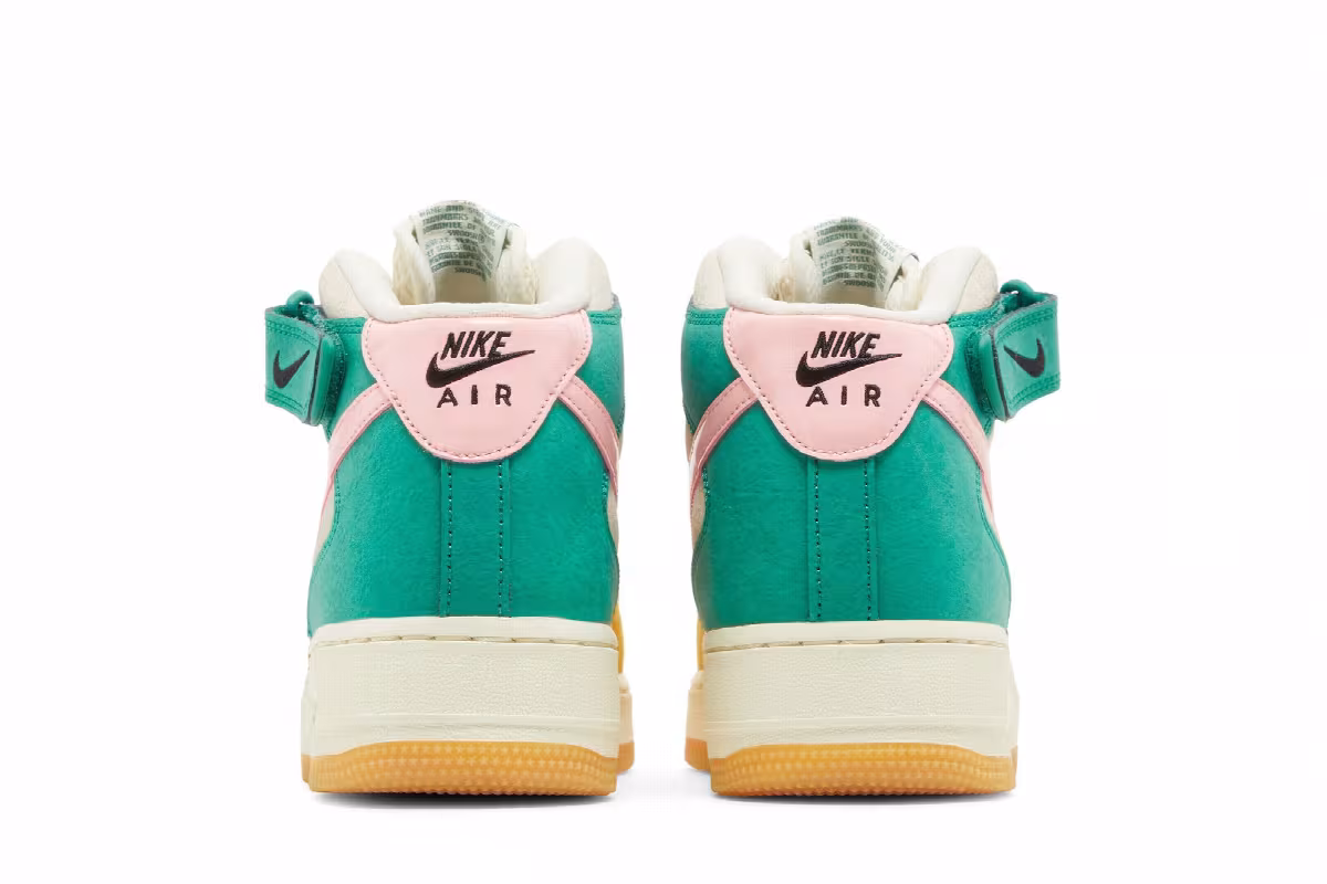 Nike Air Force 1 Mid Vivid Sulfur Rush Orange, view 7
