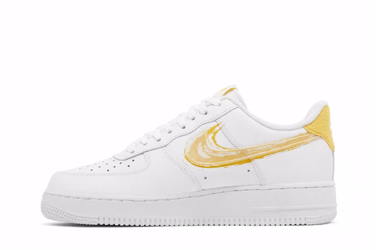Nike Air Force 1 Brushstroke - White Solar Flare, view 4