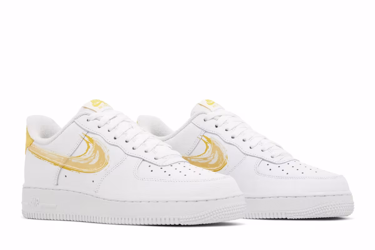Nike Air Force 1 Brushstroke - White Solar Flare, view 9