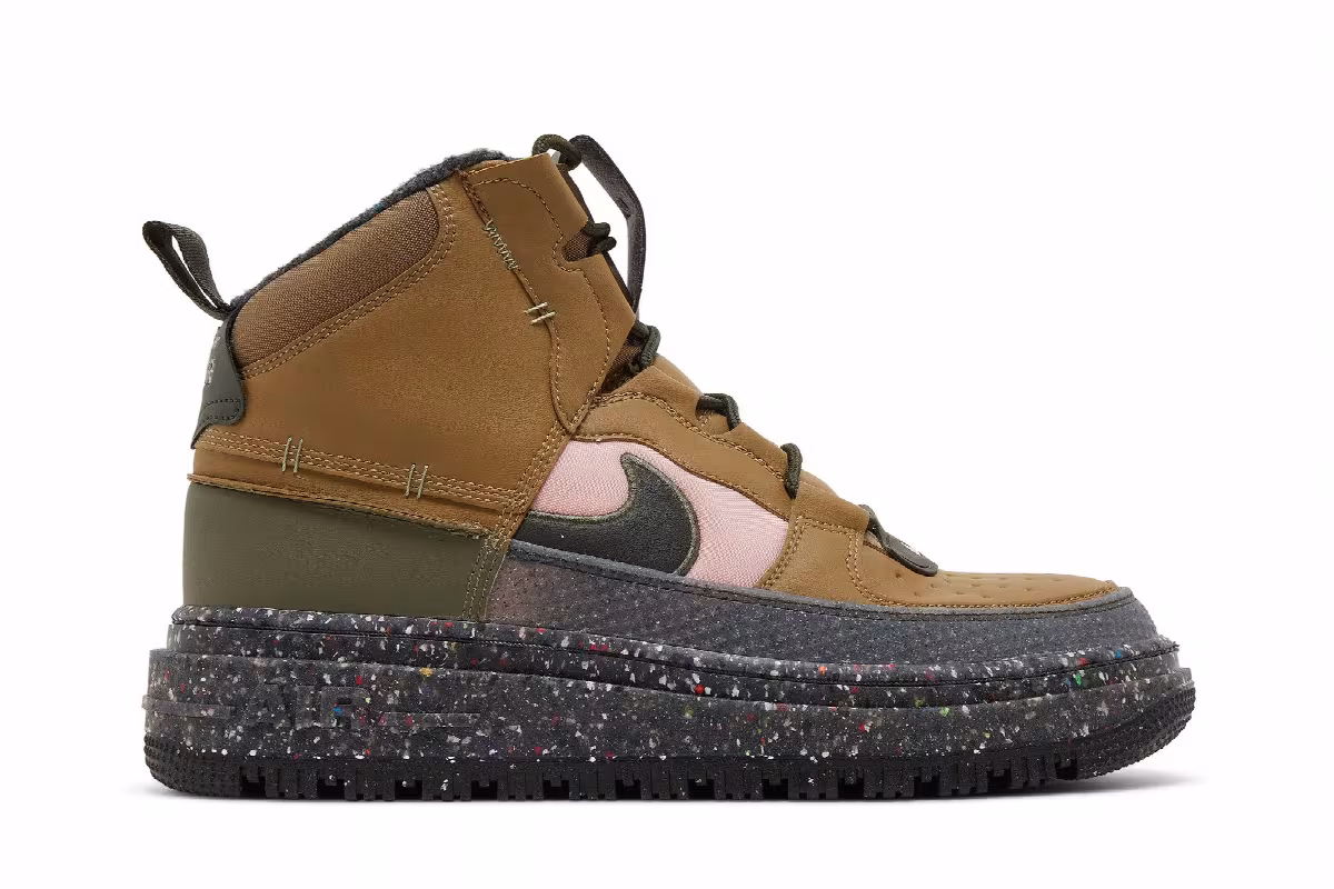 Nike Air Force 1 Boot NN Brown Kelp Crater, view 2