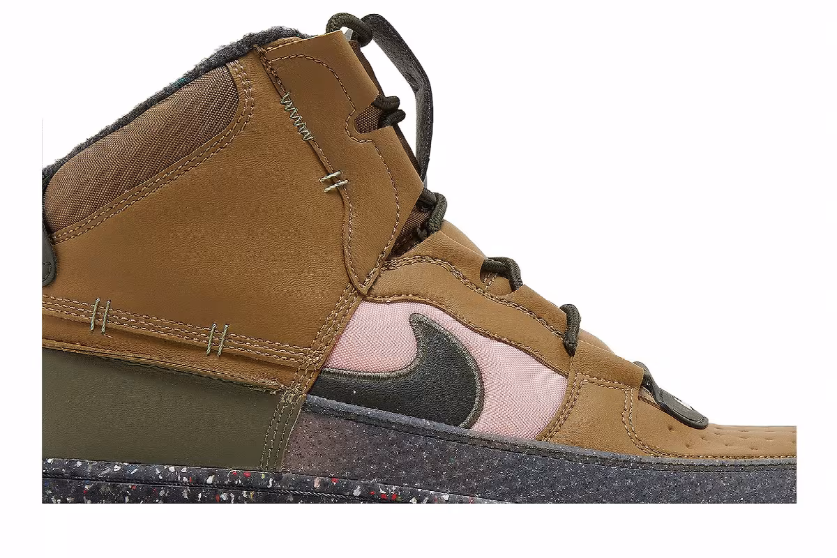 Nike Air Force 1 Boot NN Brown Kelp Crater, view 3