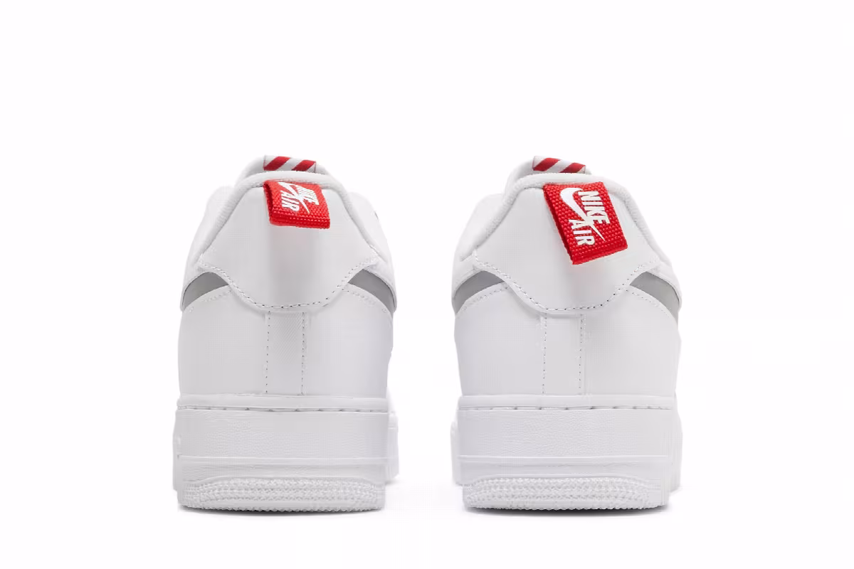 Nike Air Force 1 Low Cut Out Swoosh - White, view 7