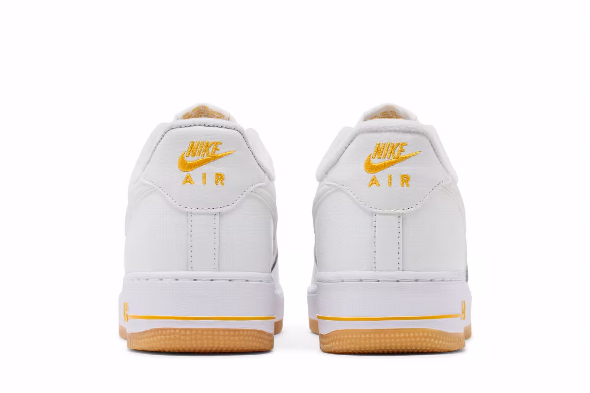 Nike Air Force 1 White University Gold Gum, view 7