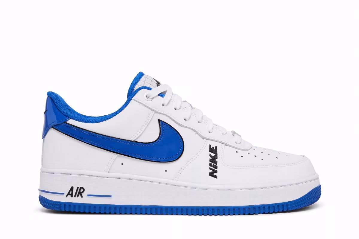 Nike Air Force 1 LV8 White Game Royal, view 2