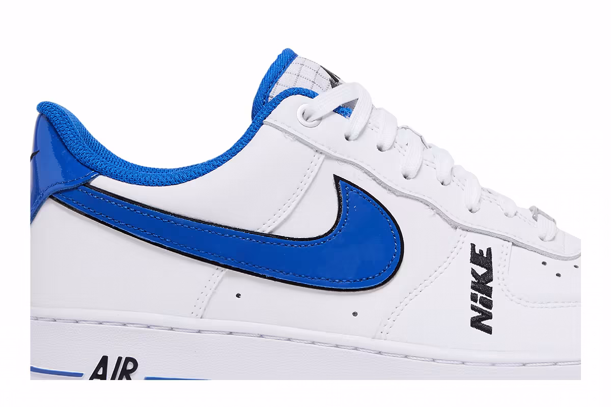 Nike Air Force 1 LV8 White Game Royal, view 3
