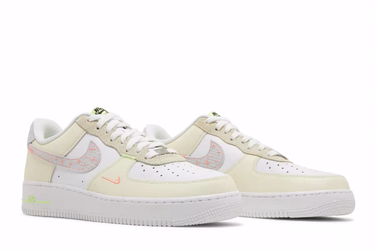 Nike Air Force 1 Just Stitch It - White Shade Green, view 9