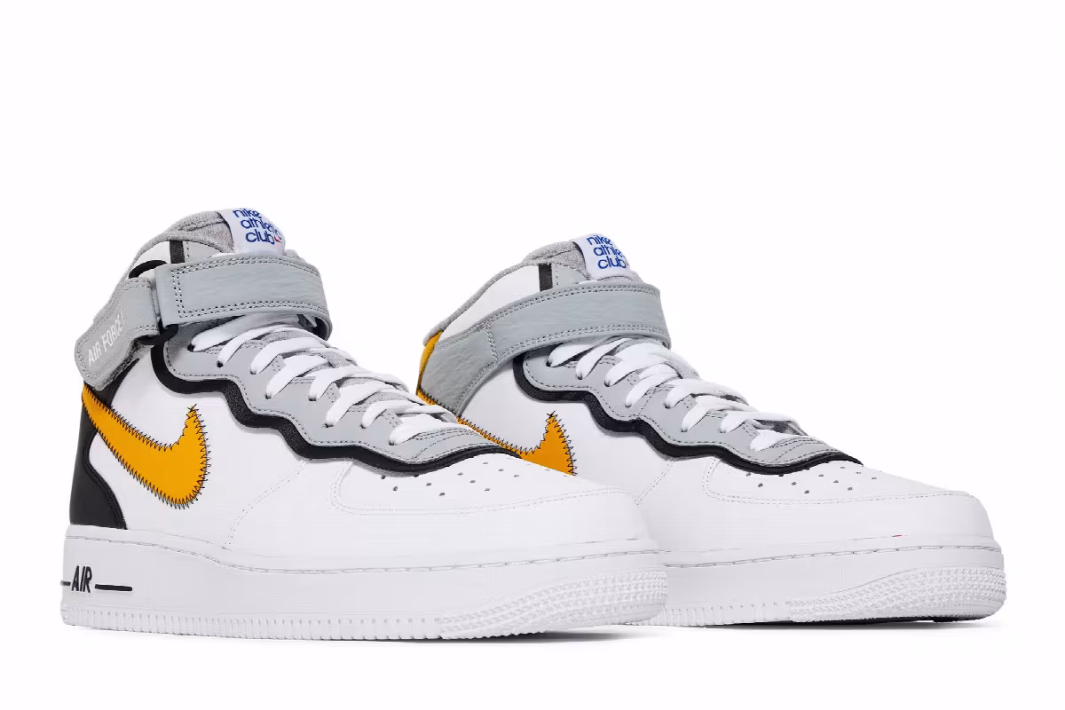 Nike Air Force 1 Mid Athletic Club - Dark Sulfur, view 9