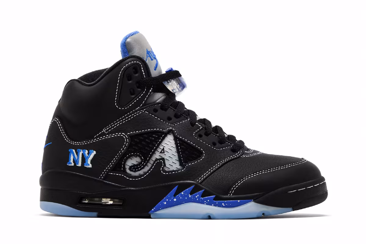 Awake NY x Air Jordan 5 Boro - Racer Blue, view 2