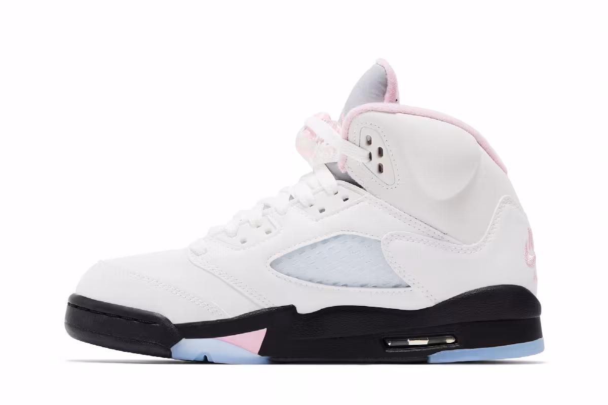 Air Jordan 5 GS Medium Soft Pink, view 4