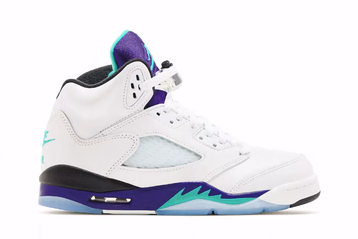 Air Jordan 5 GS Grape 2025, view 2