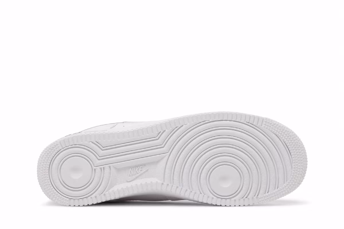 Nike Air Force 1 Reflective Swoosh - White Dark Marina Bl, view 5