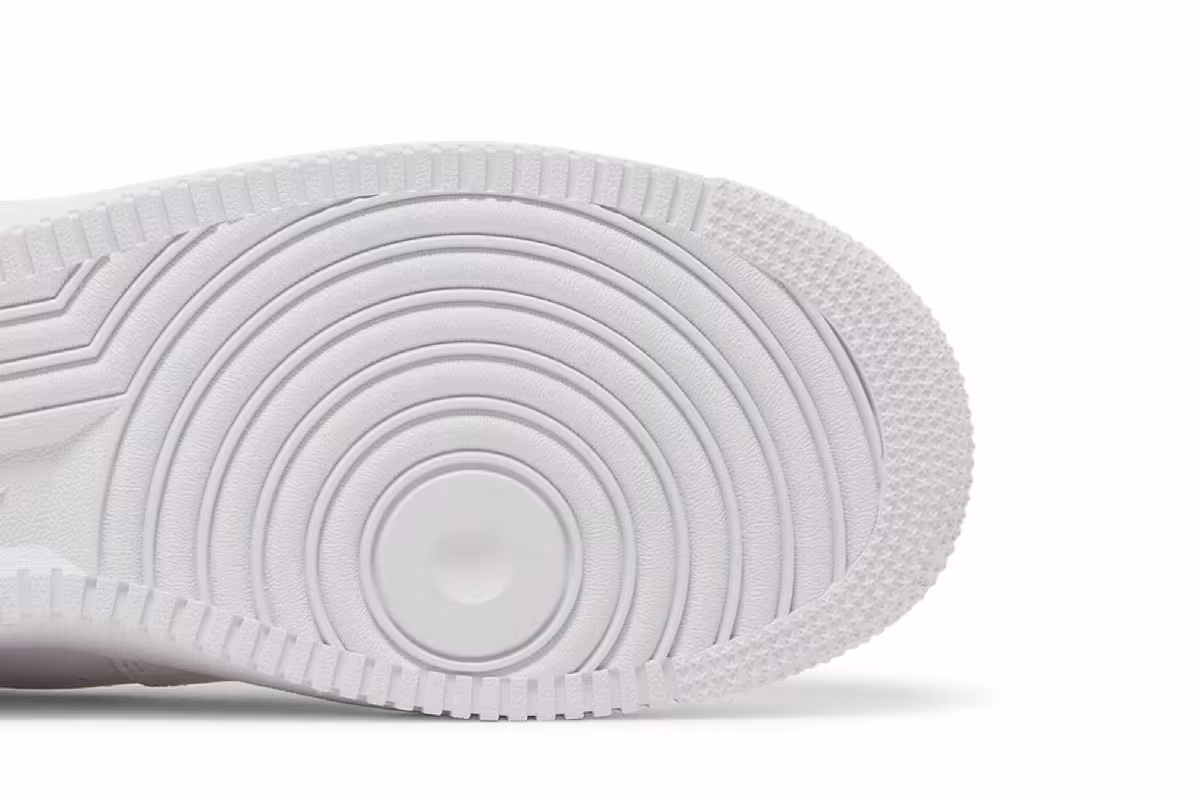 Nike Air Force 1 Reflective Swoosh - White Dark Marina Bl, view 6