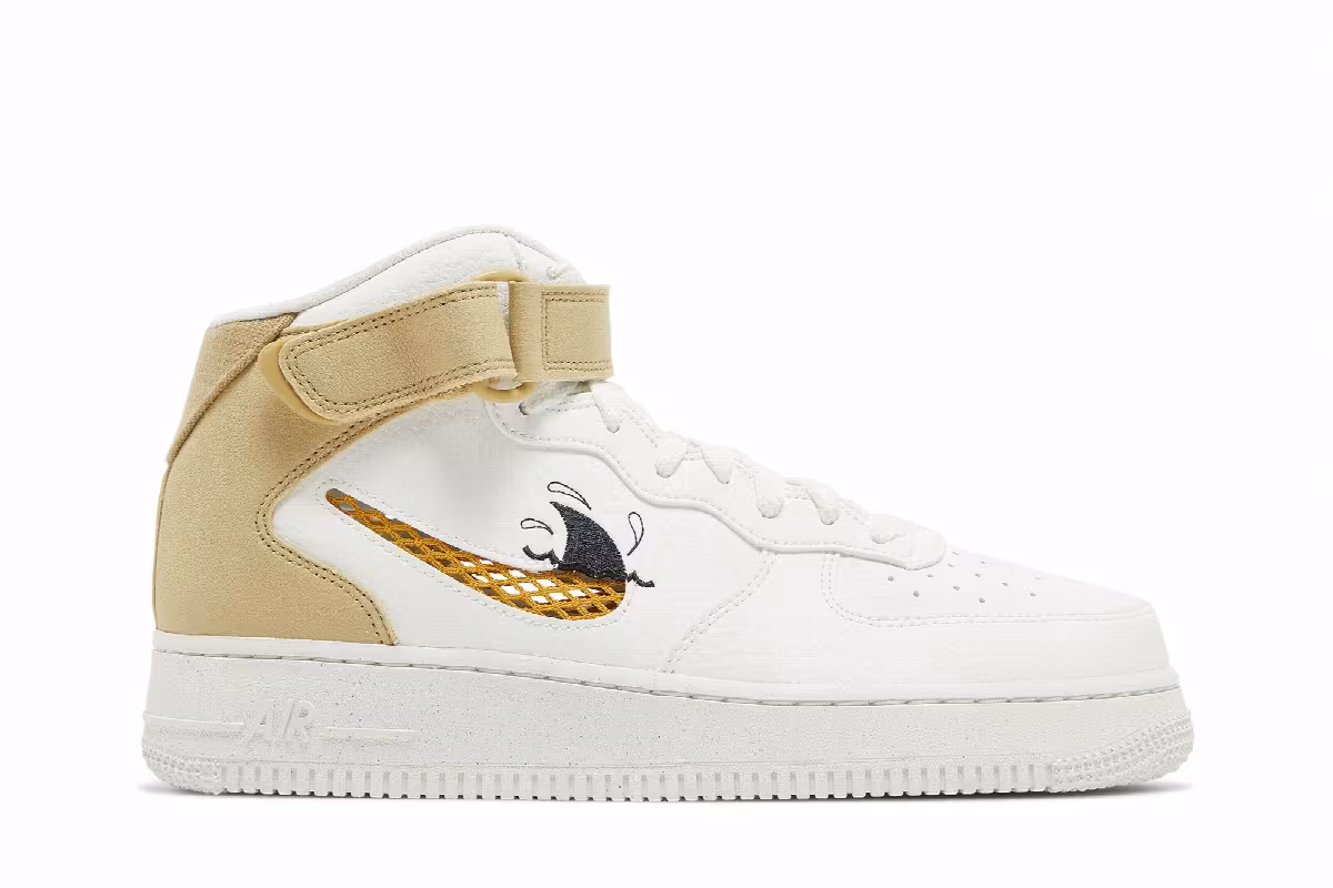 Nike Air Force 1 Mid Sun Club - White Shark's Fin, view 2