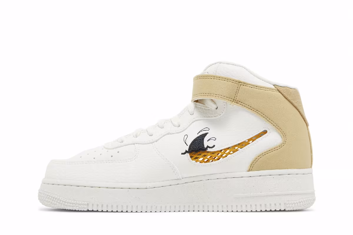Nike Air Force 1 Mid Sun Club - White Shark's Fin, view 4