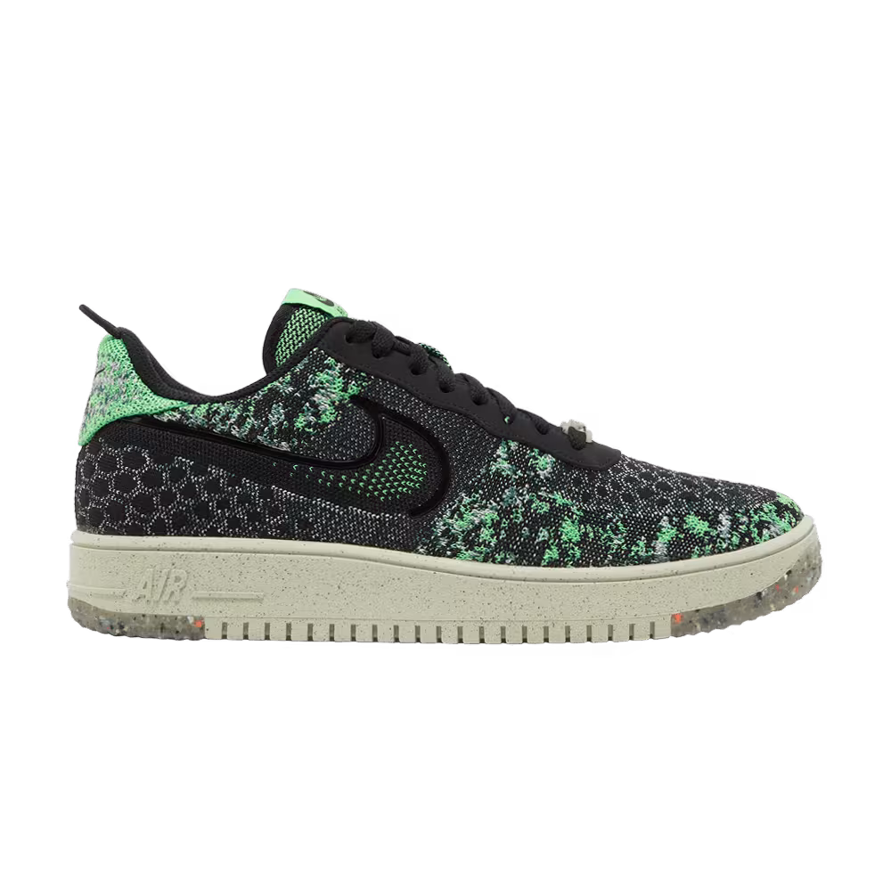 Nike Air Force 1 Crater Flyknit Next Nature Black Volt