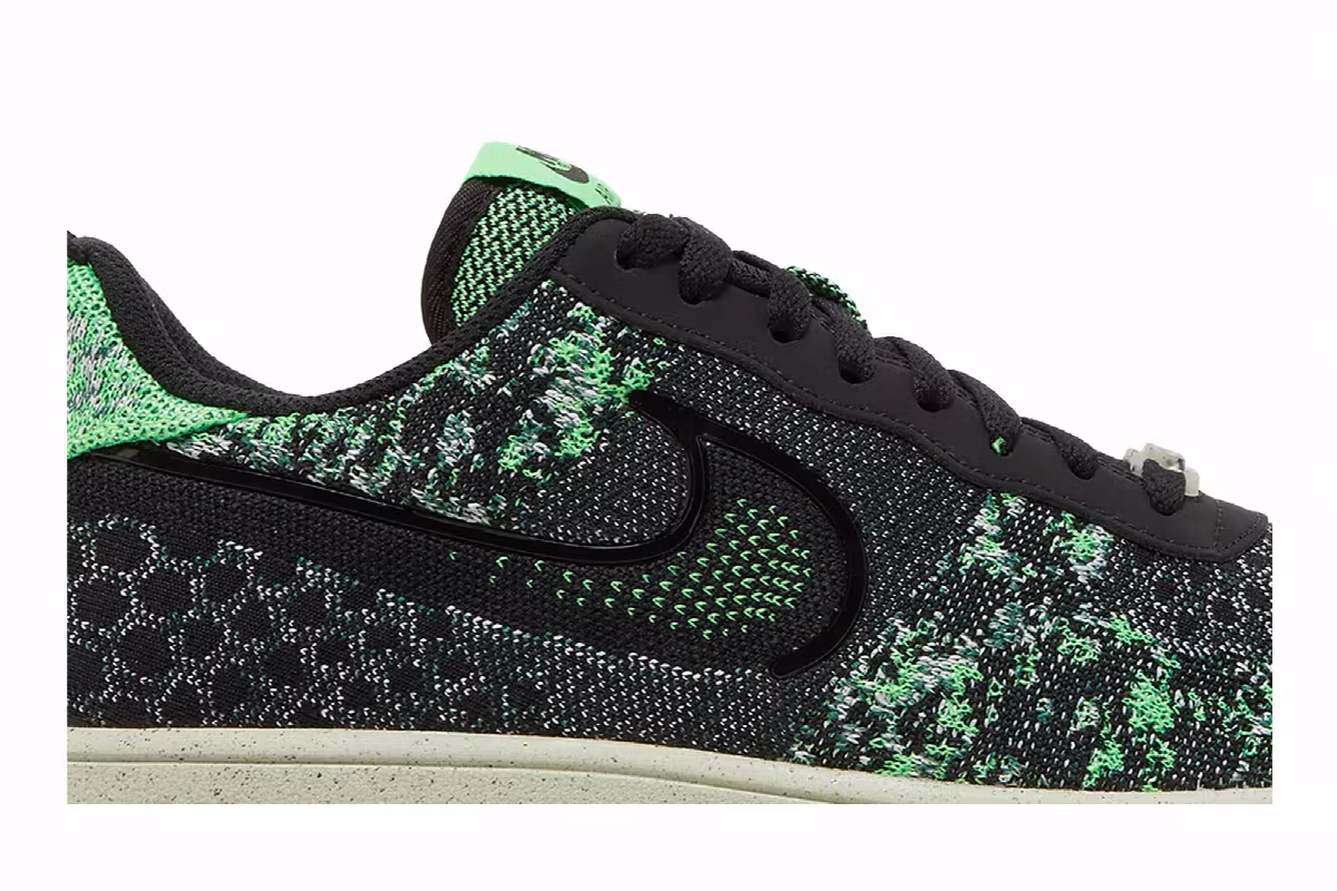 Nike Air Force 1 Crater Flyknit Next Nature Black Volt, view 3