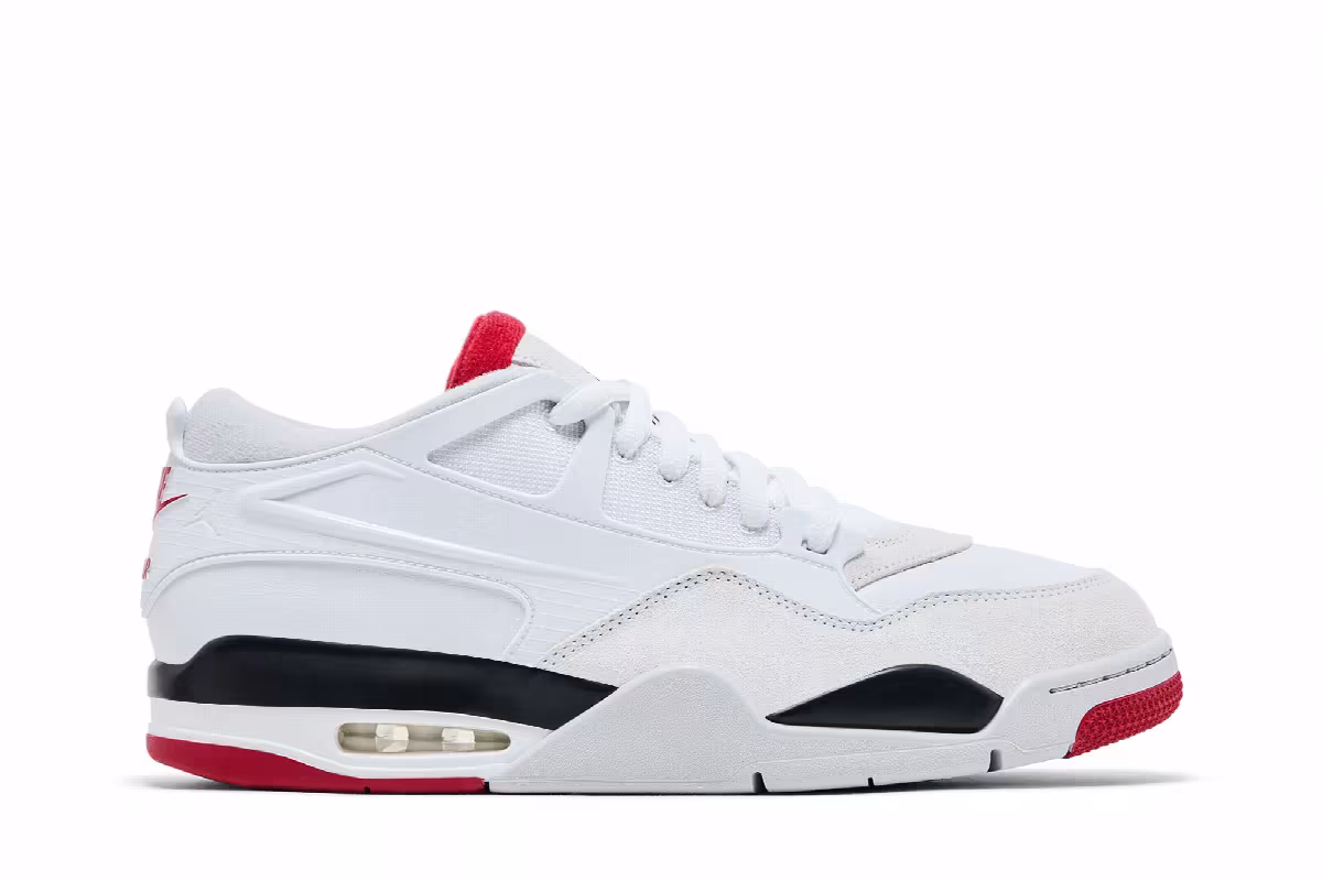Air Jordan 4 RM White Fire Red, view 2