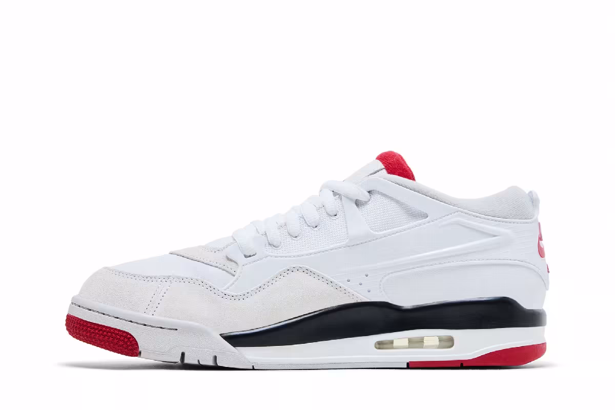 Air Jordan 4 RM White Fire Red, view 4