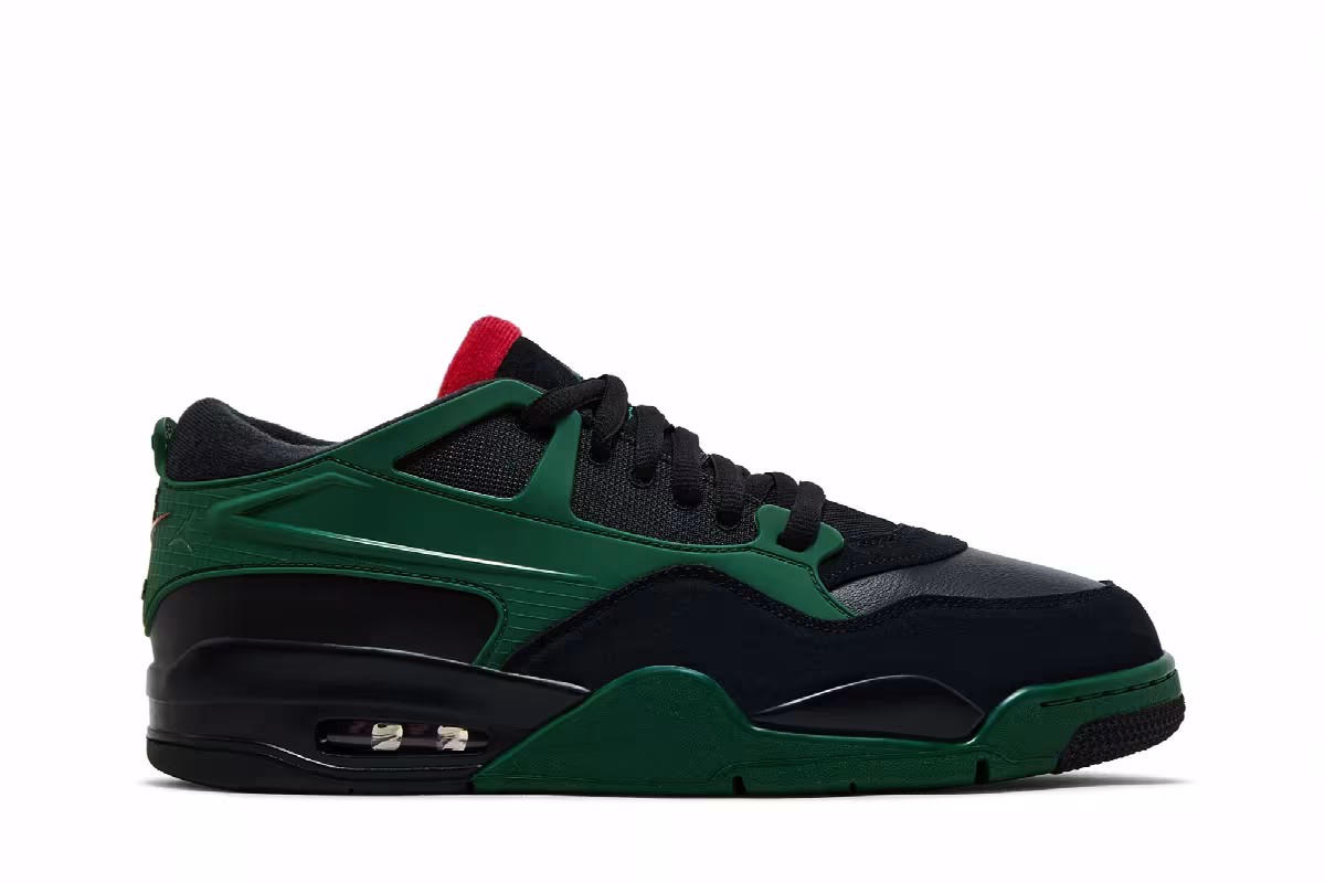 Air Jordan 4 RM Black Gorge Green, view 2