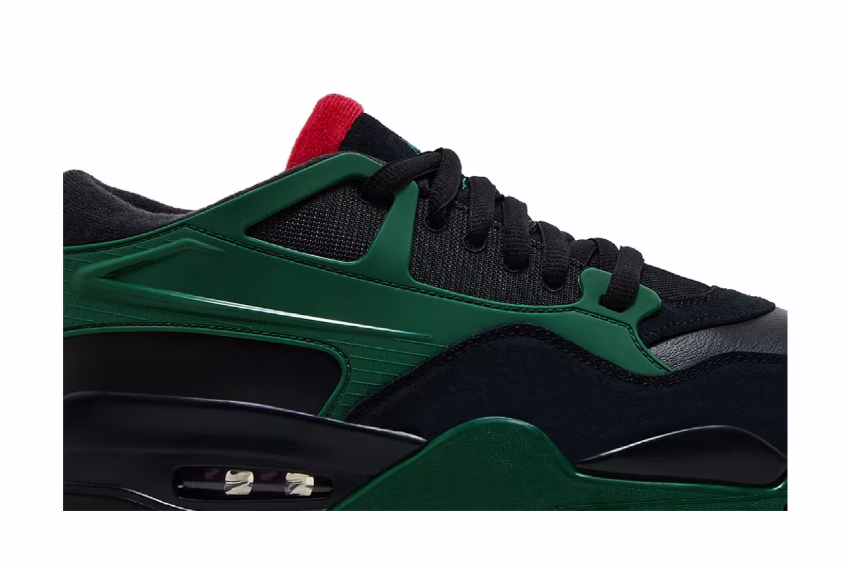 Air Jordan 4 RM Black Gorge Green, view 3