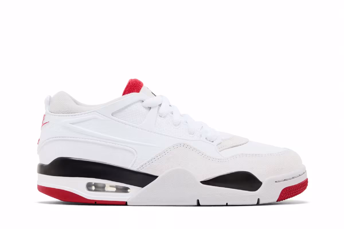 Air Jordan 4 RM GS White Fire Red, view 2