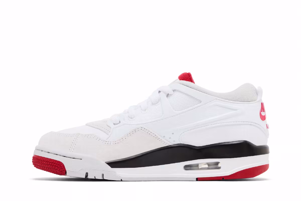 Air Jordan 4 RM GS White Fire Red, view 4