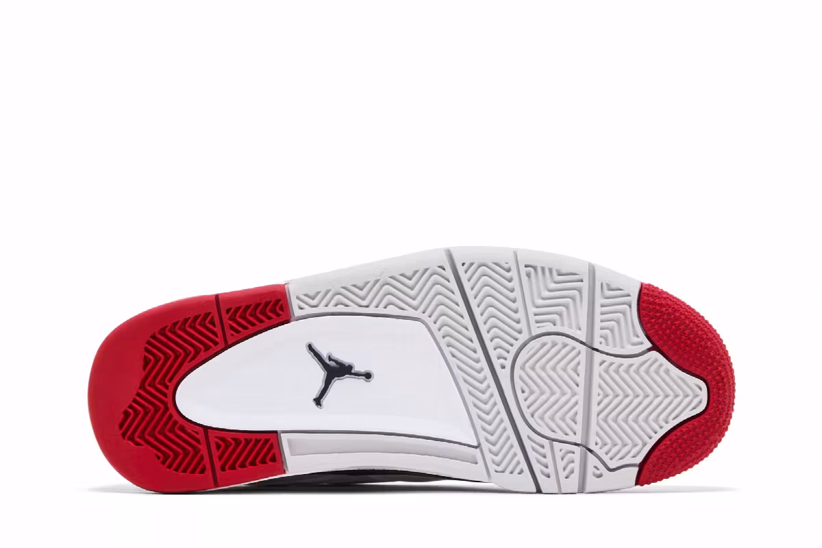 Air Jordan 4 RM GS White Fire Red, view 5