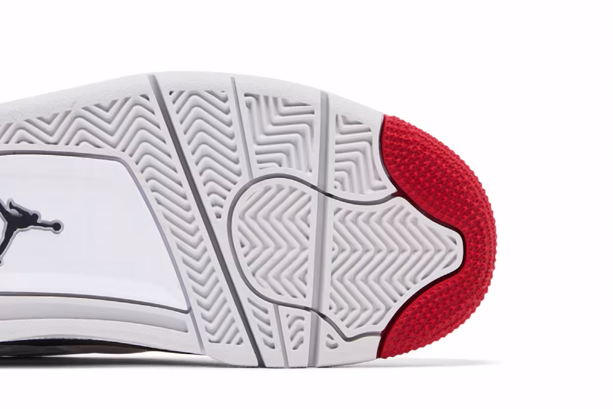 Air Jordan 4 RM GS White Fire Red, view 6