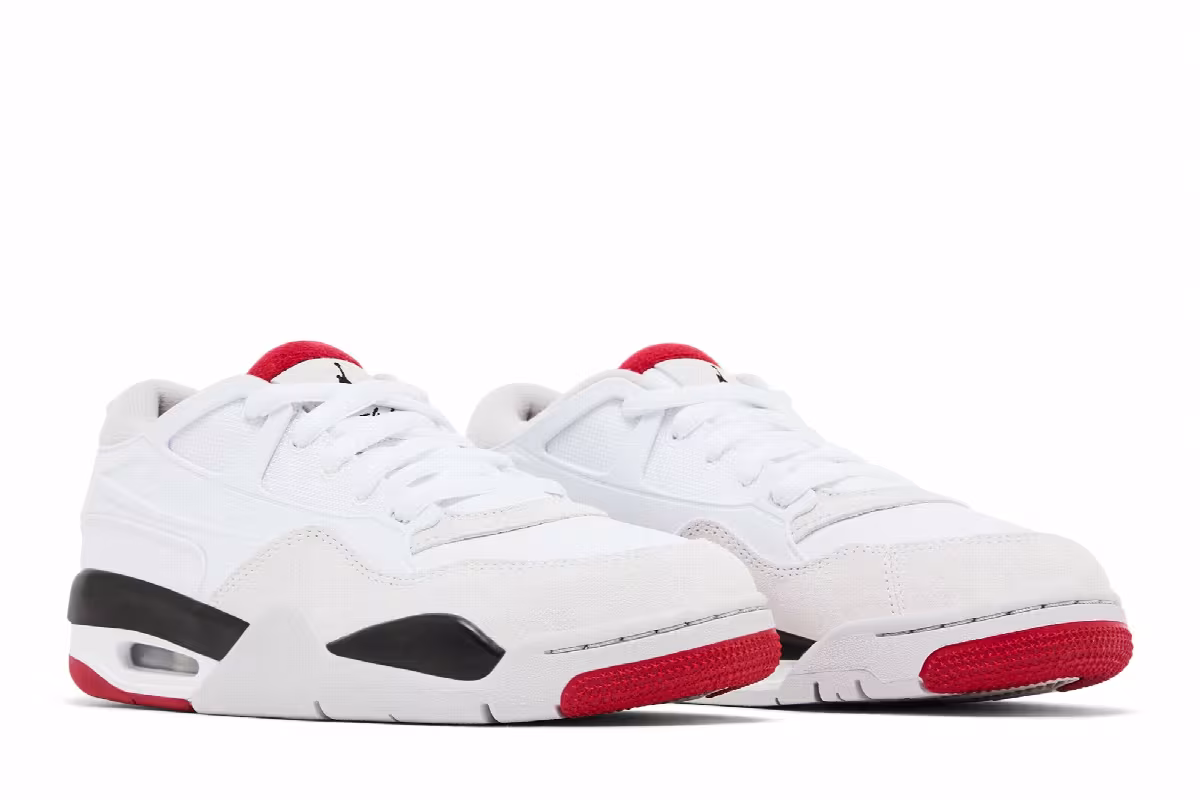 Air Jordan 4 RM GS White Fire Red, view 9