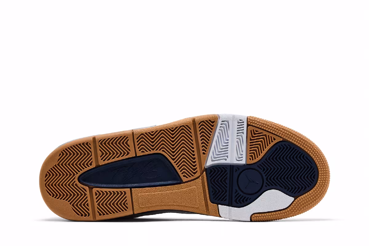 Air Jordan Flight Court Neutral Grey Midnight Navy Gum, view 5
